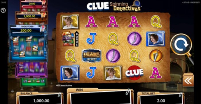 Clue Spinning Detectives Slots