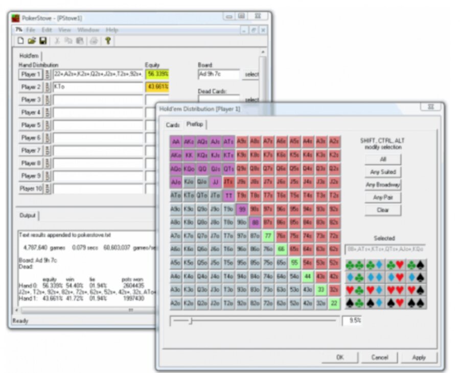 Poker Stove - Online Poker Odds Caclulator