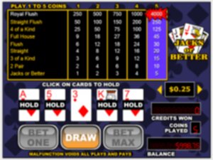 how to play video poker